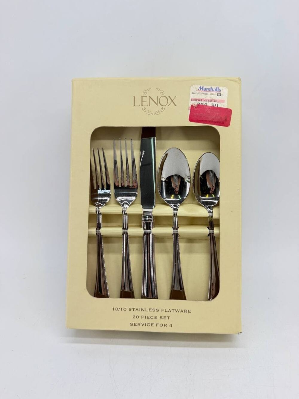 Lenox Butlers Pantry 18/10 Stainless Steel Flatware Set Silver New Boxed 3 lb